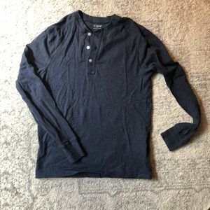 J Crew Henley Blue Small
